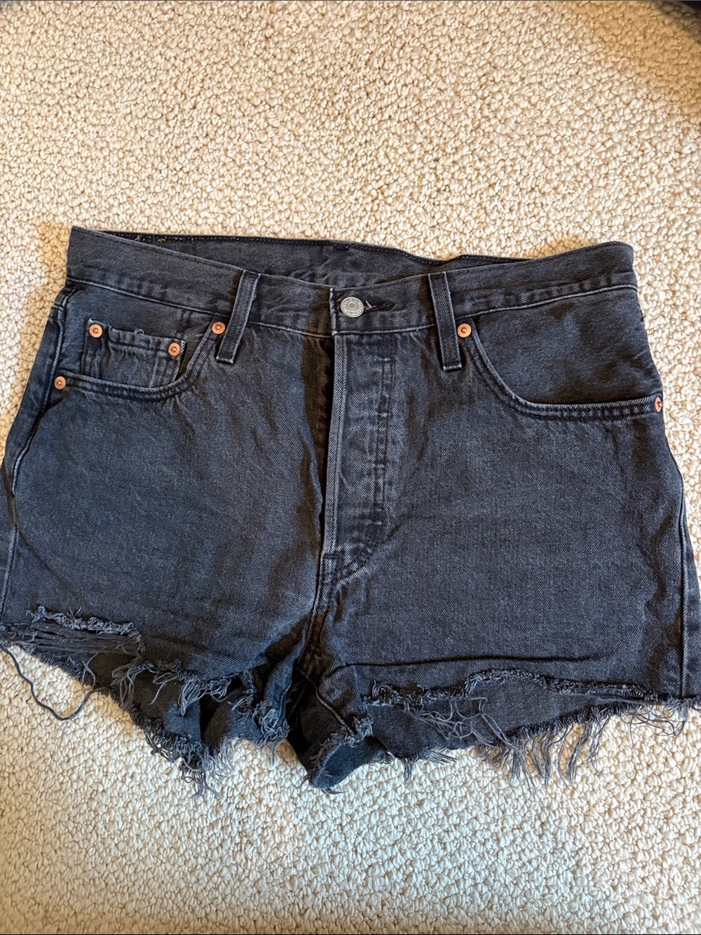 Levi’s cutoff black Jean shorts